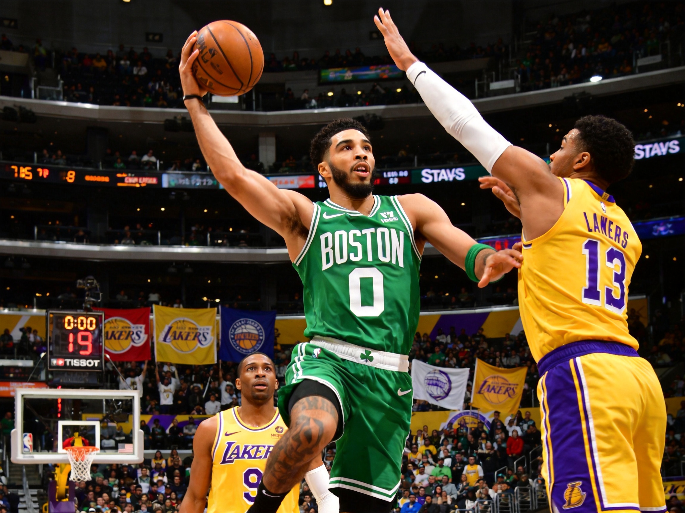 8688体育篮球赛事战报-NBA常规赛湖人凯尔特人对决